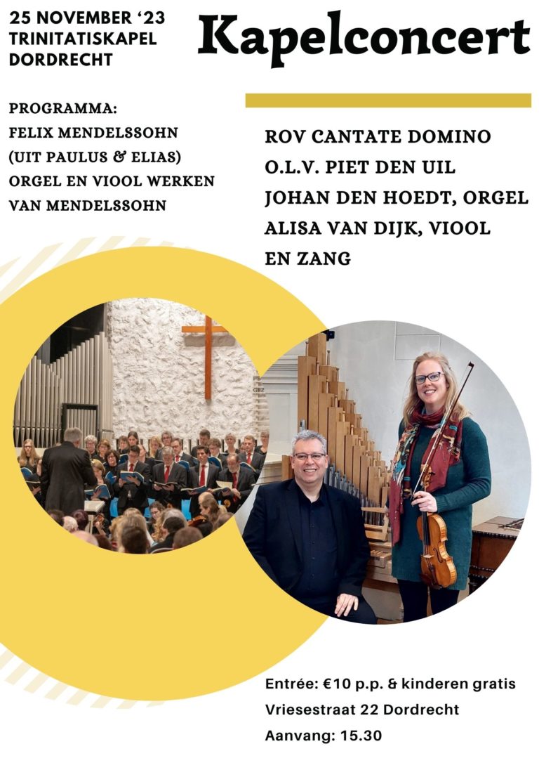 25 November – Kapelconcert ROV Cantate Domino