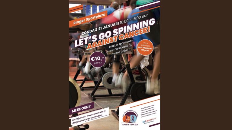 21 Januari – Roparun Let’s Go Spinning Against Cancer