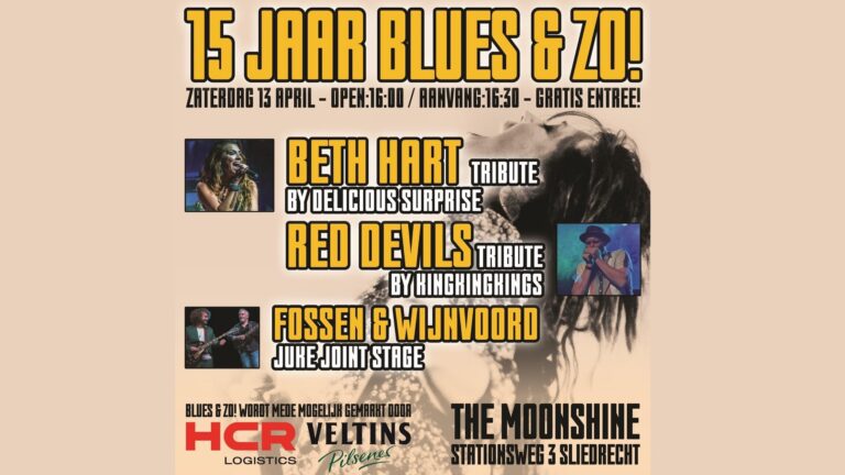 13 April – Blues en Zo met topacts in The Moonshine