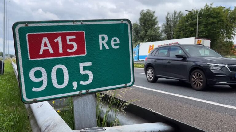 Weekendafsluiting A15 richting Ridderkerk, reistijd loopt op tot 60 minuten