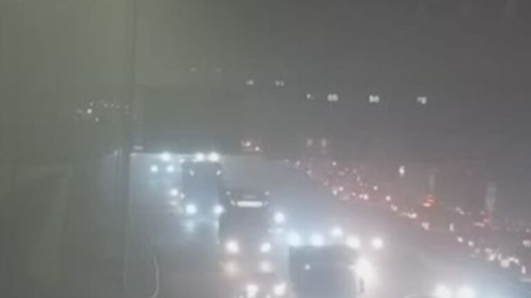 File door kapotte lamp in tunnel, snelweg weer open