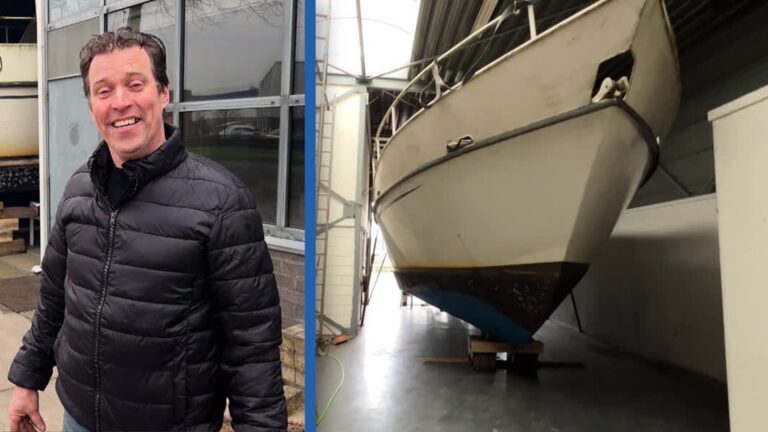 Plezierjacht belandt dwars op weg in Alblasserdam, eigenaar blikt terug