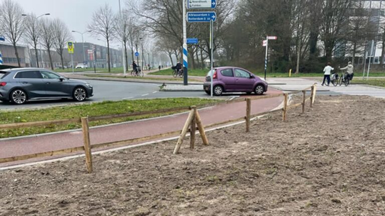 Gemeente sluit olifantenpaadje Papendrechtse rotonde af