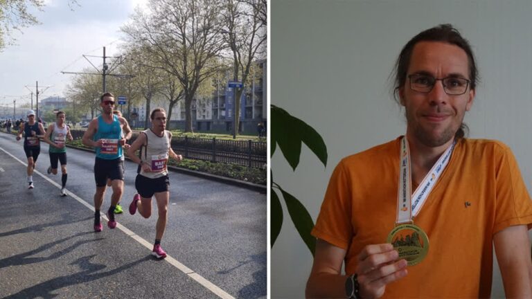Indrukwekkend marathondebuut voor Sliedrechter Bas (37), ondanks korte voorbereiding
