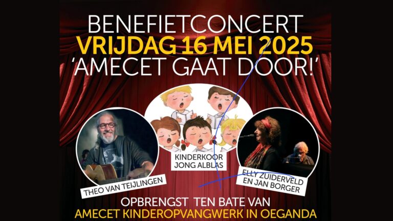 16 Mei – Benefietconcert ‘Amecet gaat door..!’