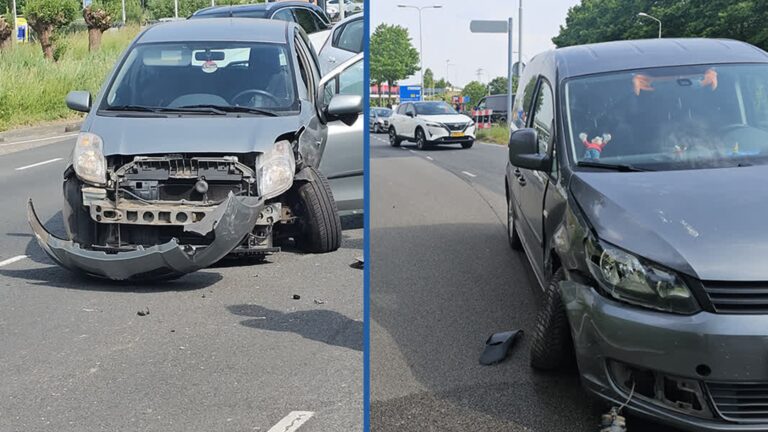 Meerdere auto’s beschadigd door botsing in Papendrecht