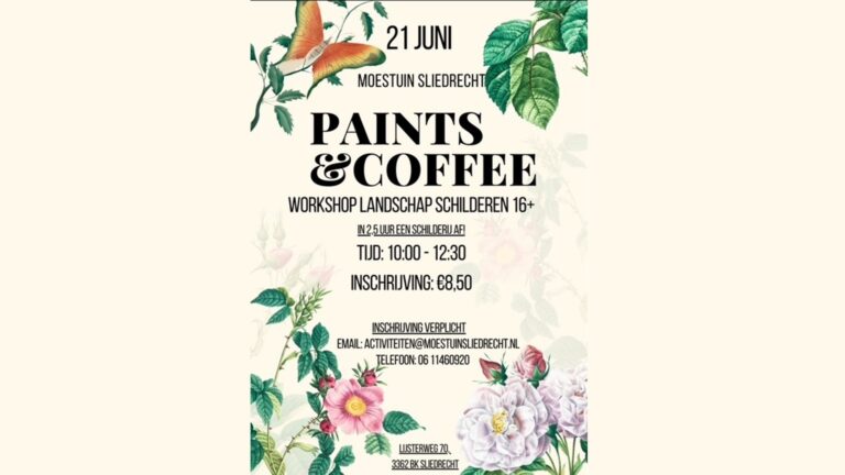 21 Juni – Moestuin Sliedrecht: Paints and Coffee