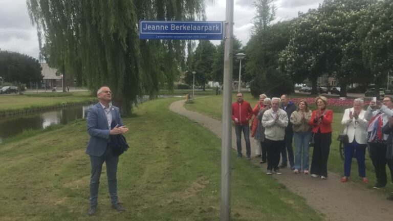 Zwijndrecht eert verzetskoerier Jeanne Berkelaar met eigen park