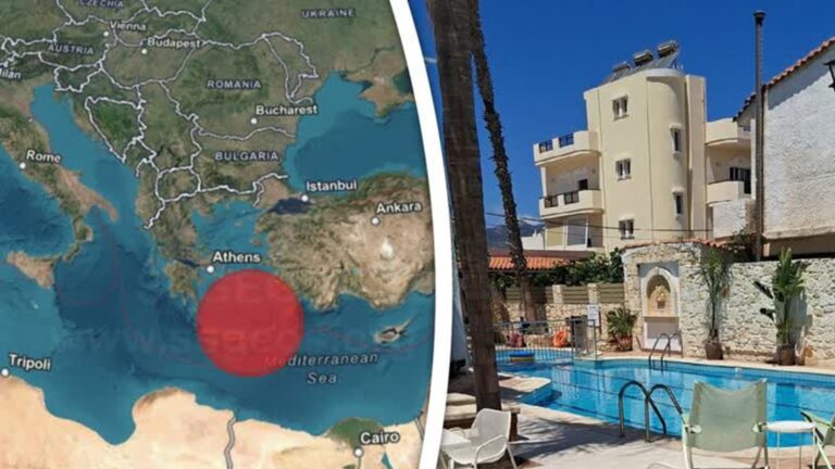 Willem en zijn vrouw slapen als Kreta begint te schudden