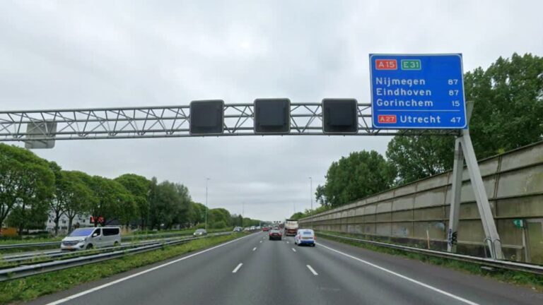 A15 nacht dicht door werkzaamheden