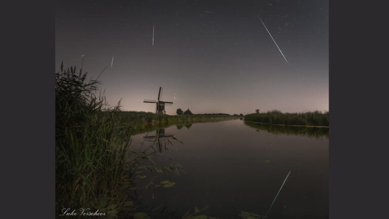 Luke fotografeert meteoren en molens in een
