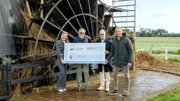 Gift A.A. de Haanstichting voor Scheiwijkse molen