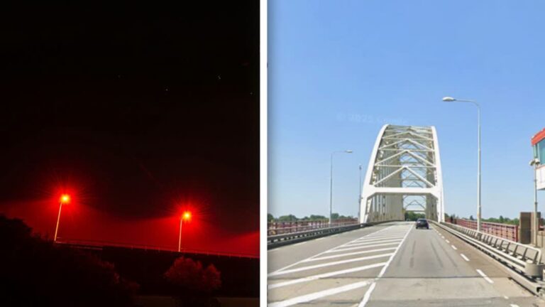 De nieuwe verlichting op deze brug wordt vleermuisvriendelijk