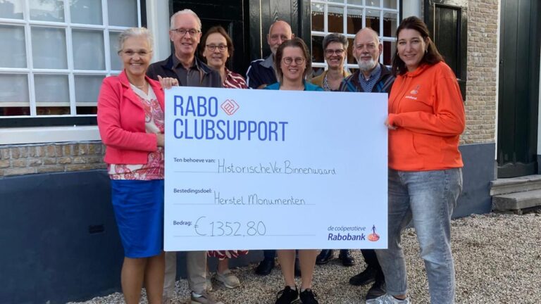 Ontvangst check Rabo ClubSupport