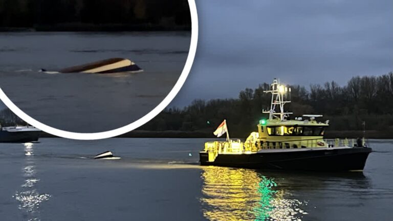 Persoon uit Beneden-Merwede gered na omslaan bootje