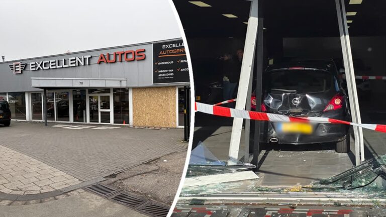 Showroomeigenaar geschrokken na binnenrijden auto: ‘Hopelijk was dit de eerste en laatste keer’