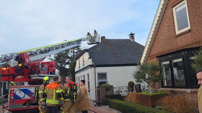 Brandweer uitgerukt voor schoorsteenbrand in Papendrecht