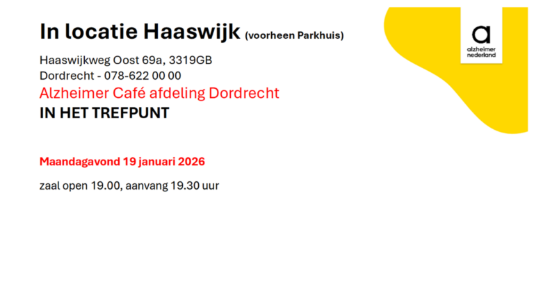 19 januari – Alzheimer Café