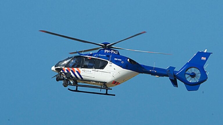 Politiehelikopter observeert inbraak