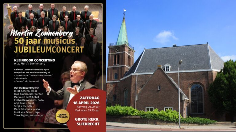 18 april – Jubileumconcert ‘Martin Zonnenberg 50 jaar musicus’