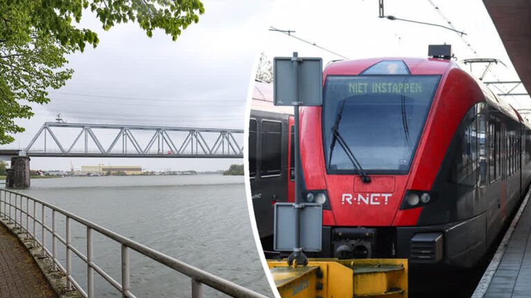 Helft minder treinen op MerwedeLingelijn door verzakte dijk