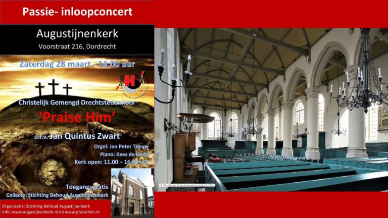 28 maart – Passie-inloopconcert