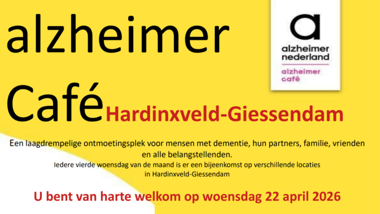 22 april – Alzheimercafe