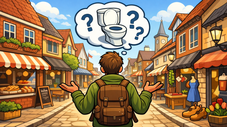 LUISTER: De noodzaak van toiletten in het openbaar, waar kan ik hier poepen?